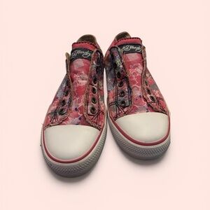 Ed Hardy Women's Floral Pink Sneakers